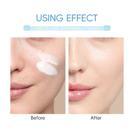 Laikou Milk Brightening Cream, Hyaluronic Acid & Niacinamide, For Non-Allergic Skin, 55g, LK91965D - Image 5
