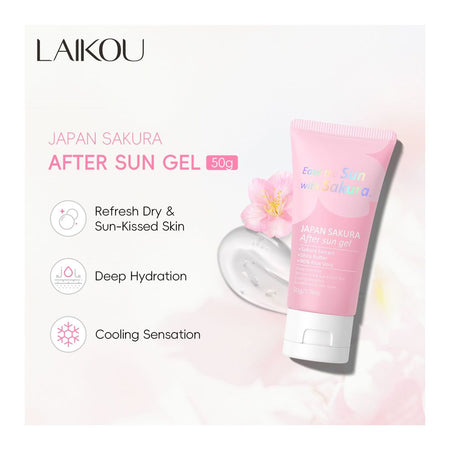 Laikou Japan Sakura After Sun Gel, Deep Hydration, For All Types Of Skin, 50g, LK97732A - Image 2