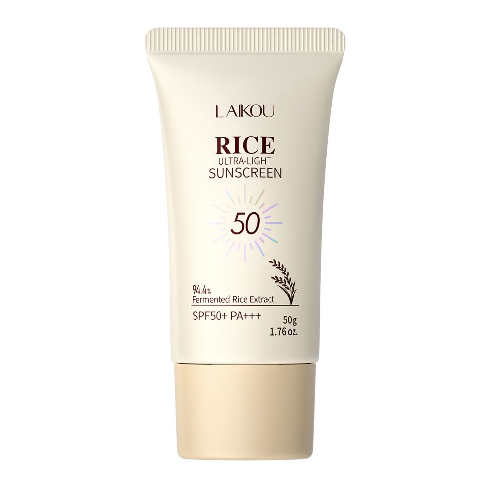 Laikou Rice Ultra-Light Sunscreen, Fermented Rice Extract, SPF50 PA+++ For Various Skin Types, 50g, LK81850A - Main Image