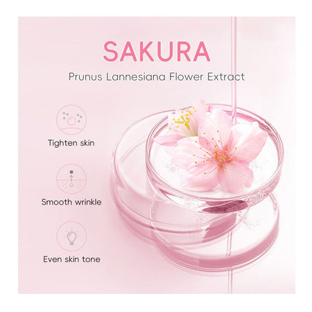 Laikou Japan Sakura Serum, Niacinamide + Hyaluronic Acid + Vitamin C, For Sensitive Skin, 30ml, LK91095D - Image 5