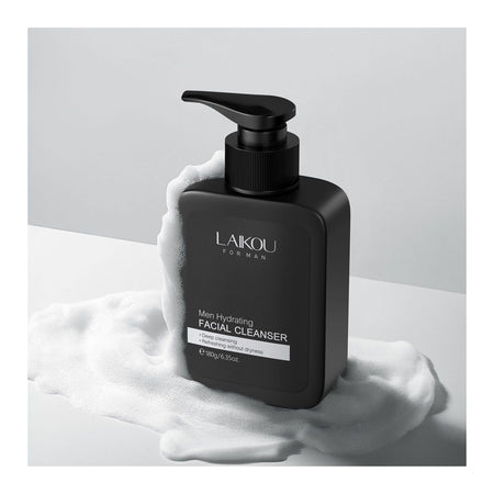 Laikou Men Creamy Lather Facial Cleanser, Amino Acid, For Men, 180g, LK80761A - Image 4