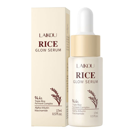 Laikou Rice Glow Serum, Niacinamide & Alpha-Arbutin & Panthenol, For Smooth & Hydrated Skin, 17ml, LK81959A - Main Image