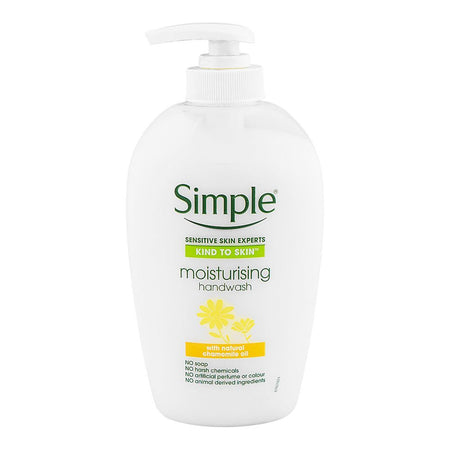 Simple Kind To Skin Natural Chamomile Oil Moisturising Hand Wash, For Sensitive Skin, 250ml - Main Image