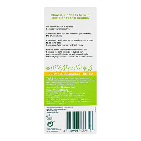 Simple Kind To Skin Natural Chamomile Oil Moisturising Hand Wash, For Sensitive Skin, 250ml - Image 4