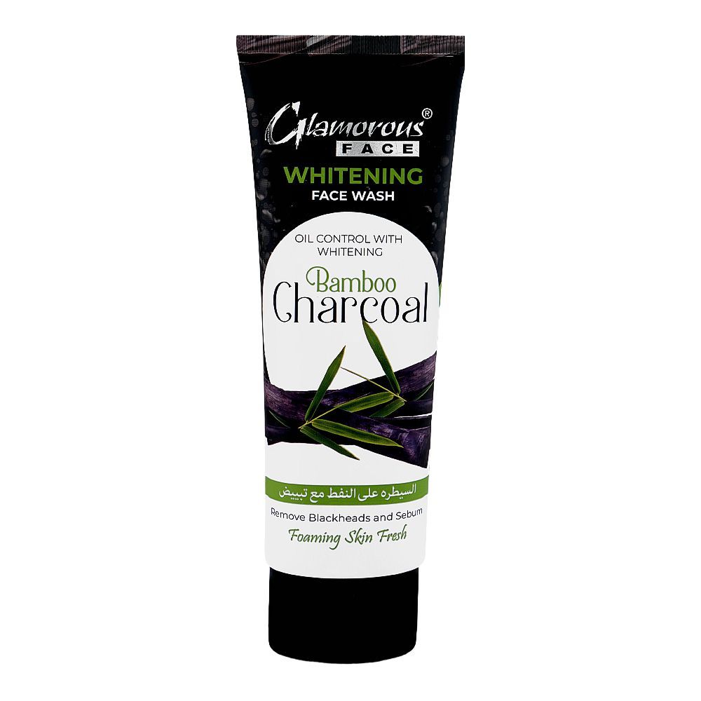 Glamourous Face Bamboo Charcoal Whitening Face Wash, For Oily Skin, 100g, GF-1019 - Main Image