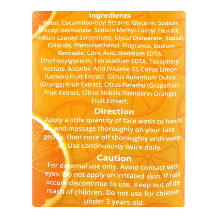 Glamourous Face Radiant Glow Vitamin C Face Wash, For All Types Of Skin, 100g, GF-1088 - Image 3