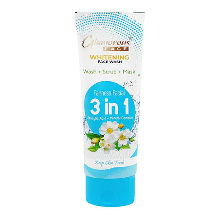 Glamourous Face Fairness Facial 3-In-1 Wash + Scrub + Mask, For Eliminating Dark Spots, 100g, GF-1021 - Main Image