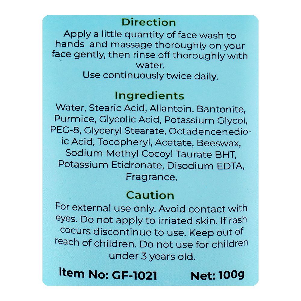 Glamourous Face Fairness Facial 3-In-1 Wash + Scrub + Mask, For Eliminating Dark Spots, 100g, GF-1021 - Image 3