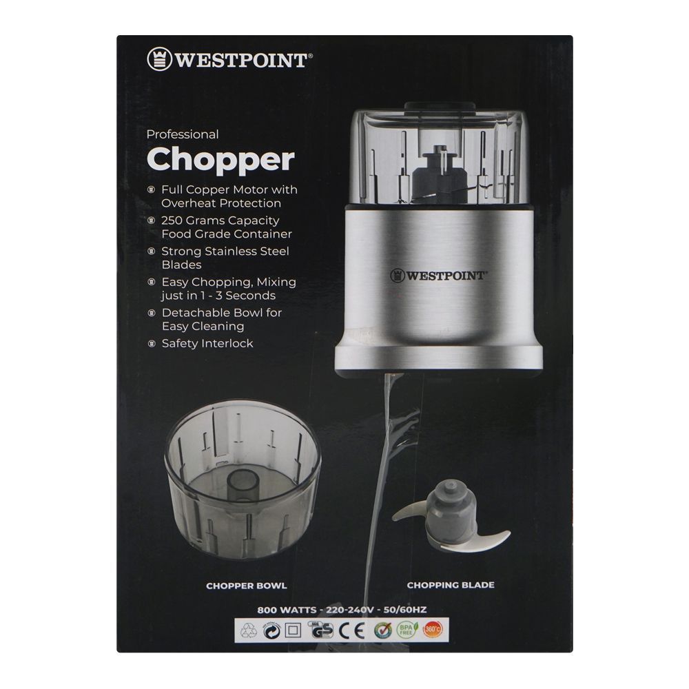West Point Professional Chopper, 800W, 220-240V, WF-1090 - Image 3