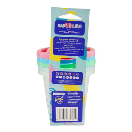 Cuddles Training Cup, BPA Free, 6m+ 220ml, 3-Pack - Image 3
