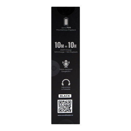 Zero Storm Wireless Headphone, 70 Hours Play Time, Black - Image 8