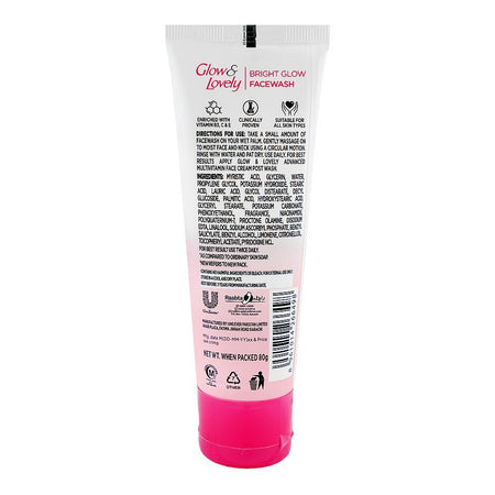 Glow & Lovely Bright Glow 3x Multi-Vitamins Face Wash, For All Skin Types, 80g - Image 2