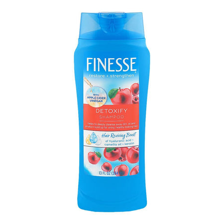 Finesse Restore + Strengthen Detoxify Shampoo, Hyaluronic Acid + Camelia Oil + Keratin, For Soft & Shiny Hair, 384ml - Main Image