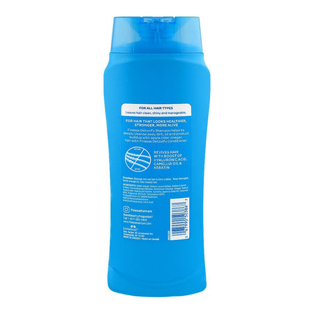 Finesse Restore + Strengthen Detoxify Shampoo, Hyaluronic Acid + Camelia Oil + Keratin, For Soft & Shiny Hair, 384ml - Image 2