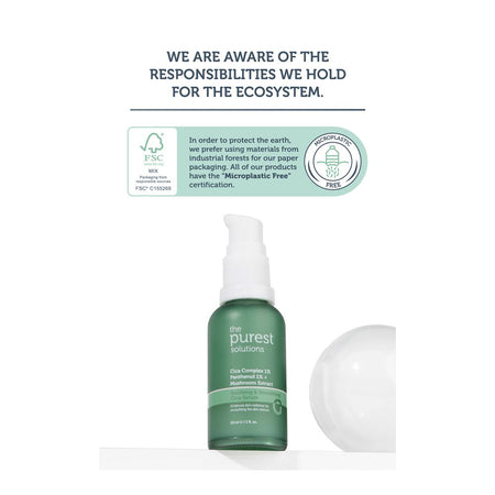 The Purest Solution Complex 1% Panthenol 1% + Mushroom Soothing & Soothing Cica Serum, Vegan, For All Types Of Skin, 30ml - Main Image