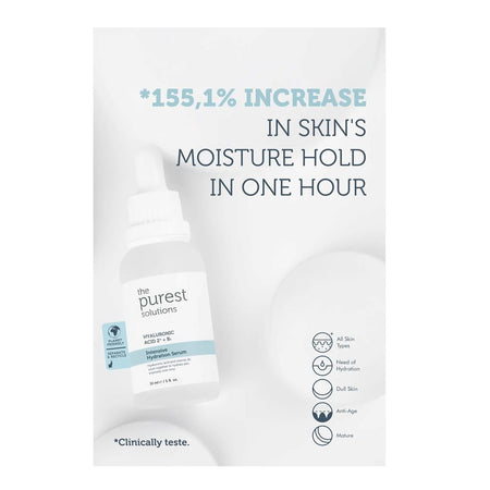 The Purest Solutions Intensive Hydration Serum, Hyaluronic Acid 2% + B5, For All Types Of Skin, 30ml - Image 2