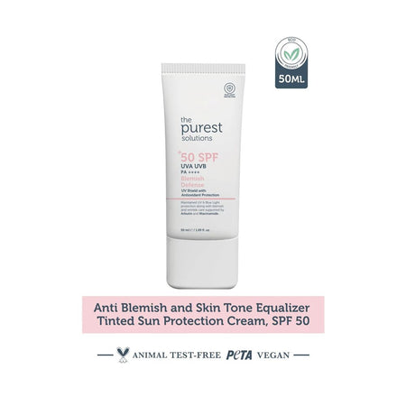 The Purest Solutions Blemish Defence Tinted Sun Cream SPF 50+ - Main Image