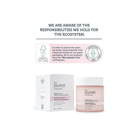 The Purest Solution Hydration Infused Smooth Cleansing Balm, Vegan, For Sensitive & Dry Skin, 85g - Image 5