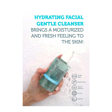 The Purest Solutions Hydrating Facial Cleanser, Hyaluronic Acid 0.5% & Sodium PCA 0.5% + Ceramide, Vegan, For All Types Of Skin, 200ml - Image 2