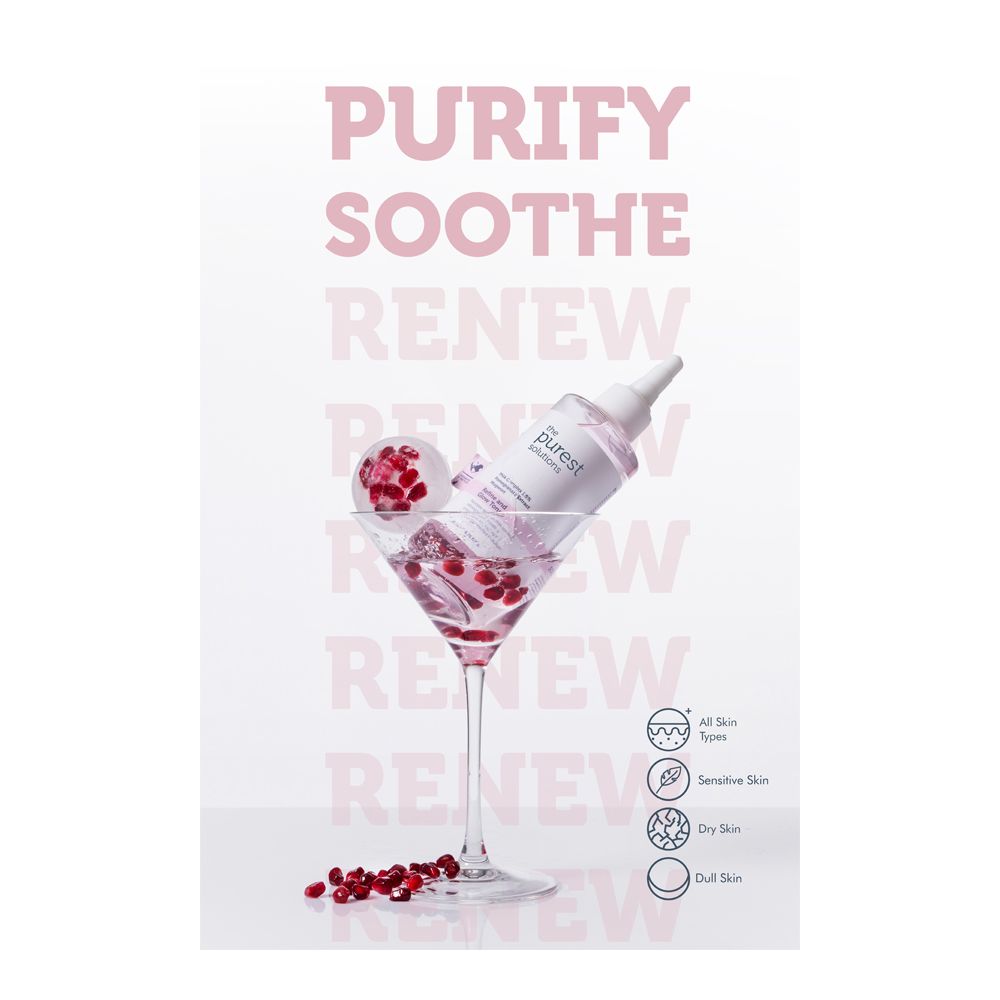 The Purest Solution PHA Complex 1.5% Pomegranate Extract Mugwort Refine & Glow Toner, Vegan, For Sensitive Skin, 200ml - Image 3