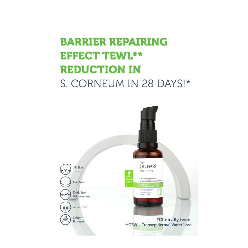 The Purest Solution 10% Niacinamide & Vitamin B Complex Serum, Vegan, For All Types Of Skin, 30ml - Image 2