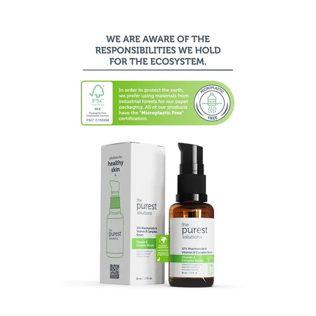 The Purest Solution 10% Niacinamide & Vitamin B Complex Serum, Vegan, For All Types Of Skin, 30ml - Image 5