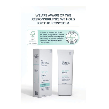 The Purest Solutions Mattifying Sun Protection Cream, Dry-Touch Protection, SPF50+ UVA & UVB, PA++++ For Oily Skin, 50ml - Image 5