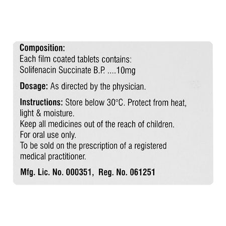 Genix Pharma Solif Tablet, 10mg, 30-Pack - Image 5