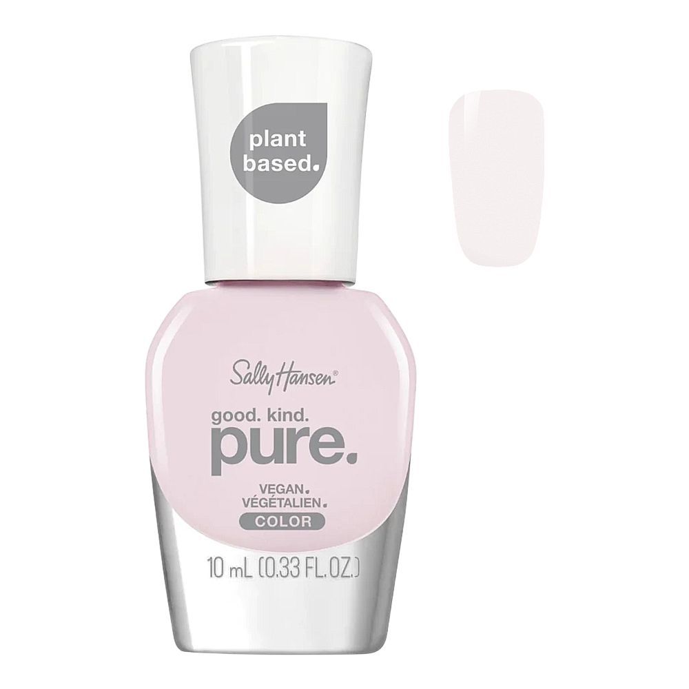Sally Hansen Good. Kind. Pure Vegan Nail Polish, 110 White Tea Sheer, 10ml - Main Image