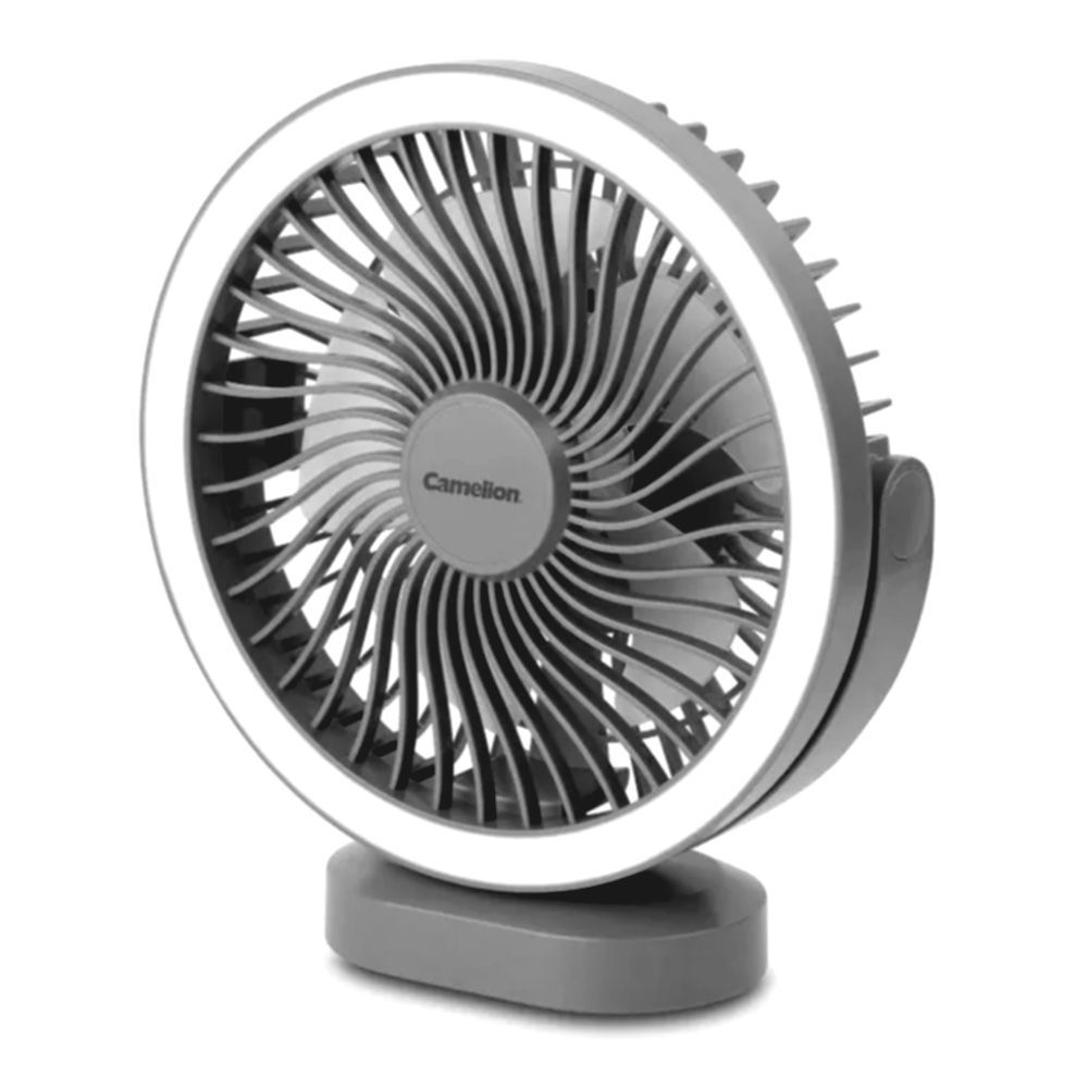 Camelion Rechargeable Light & Mini Fan, 3.7V, 1200mAh, 2100RPM, 8H Run Time, REF-005 - Main Image