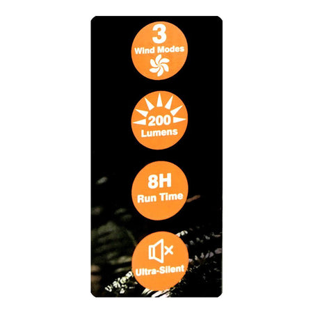Camelion Rechargeable Light & Mini Fan, 3.7V, 1200mAh, 2100RPM, 8H Run Time, REF-005 - Image 5