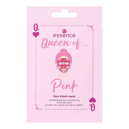 Essence Queen Of Pink Face Sheet Mask, Gluten, Oil & Paraben Free, For Radiant & Nourished Skin, 01 Keeping My Pink Poker Face - Image 2