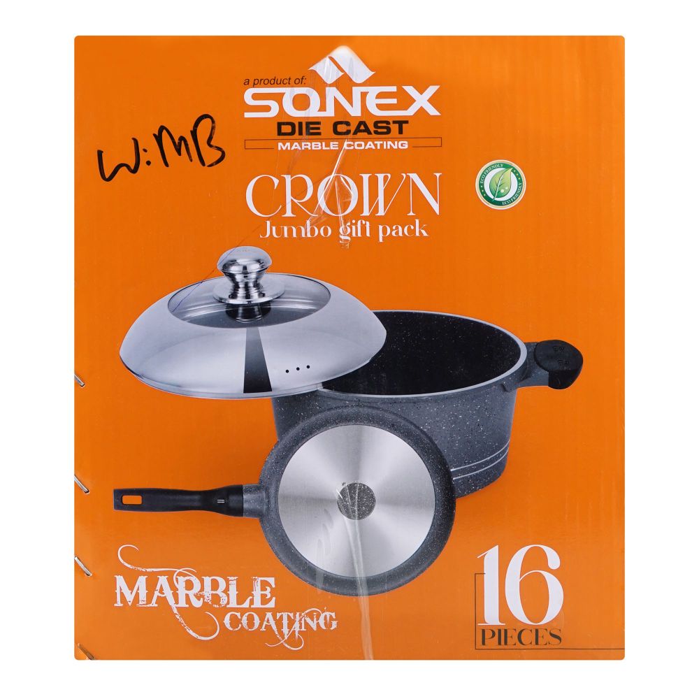 Sonex Die Cast Crown Jumbo Gift Pack Cookware Set, 52461, 16-Pack - Image 5