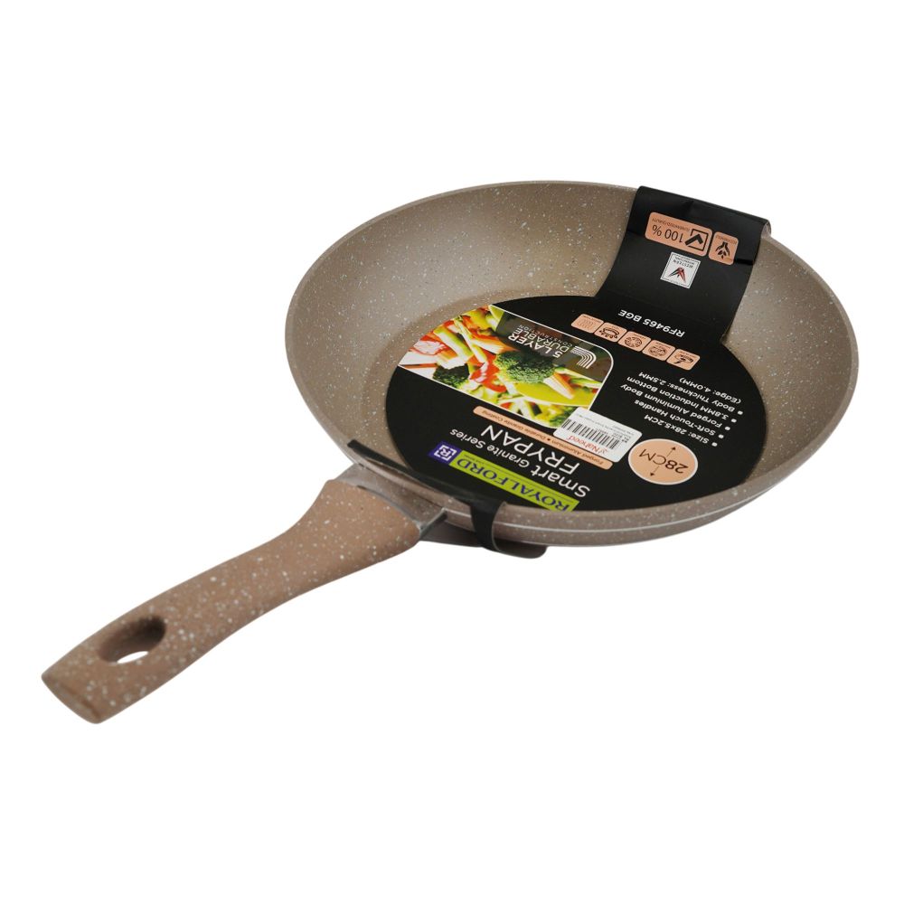 Royalford Granite Smart Frypan, 2.5mm Thickness, 28 X 5.2cm, Grey, RF9465 - Main Image