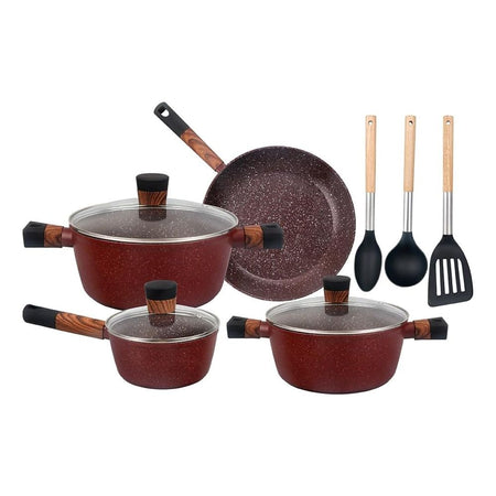 Royalford Chef Choice Granite Coated Cookware Set, RF12491, 10-Pack - Main Image