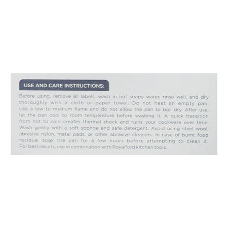 Royalford Chef Choice Granite Coated Cookware Set, RF12491, 10-Pack - Image 4