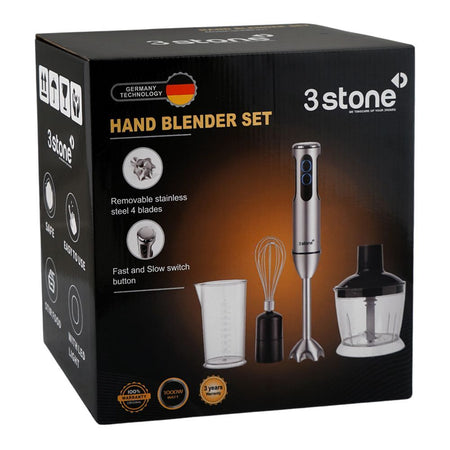 3stone 4-In1 Hand Blender Set, 1000W, 220–240V, SHNB301 - Image 3