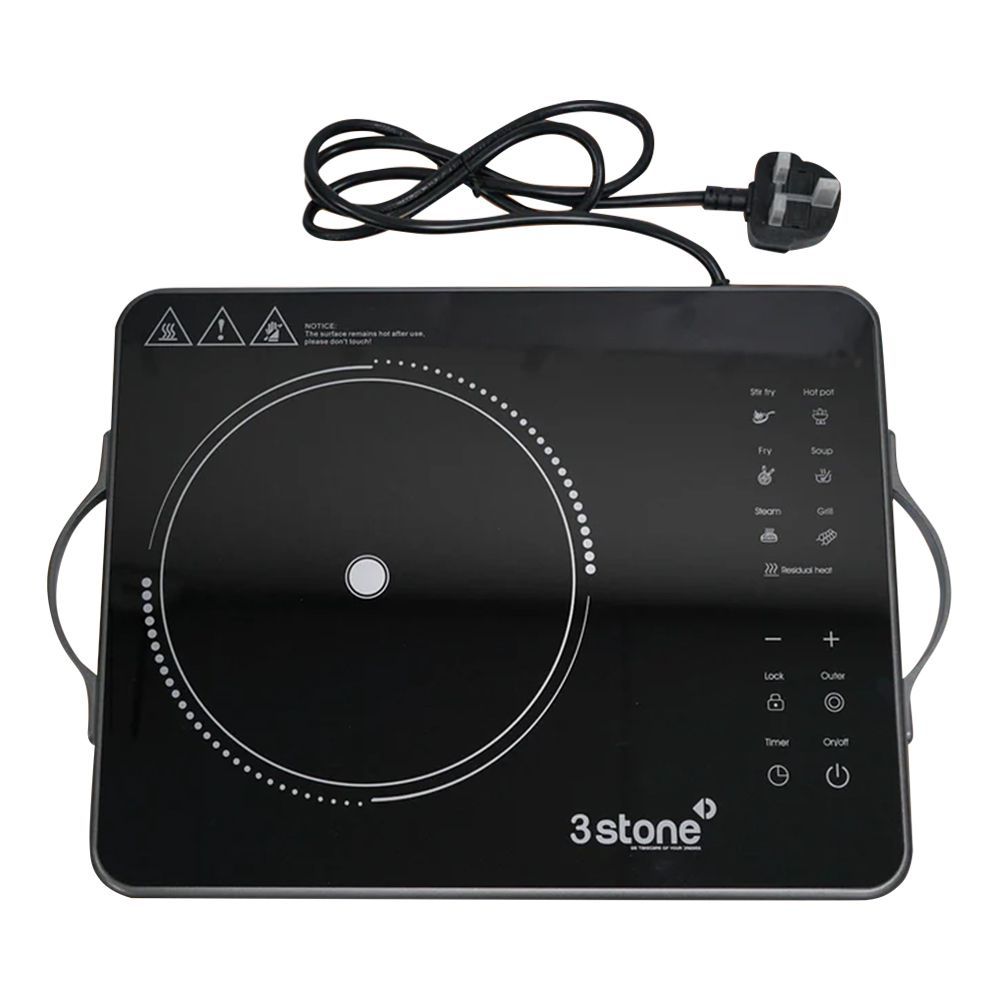 3stone Portable Infrared Cooker, Hot Plate, 400W-2200W, 230V, SIFC100 - Main Image