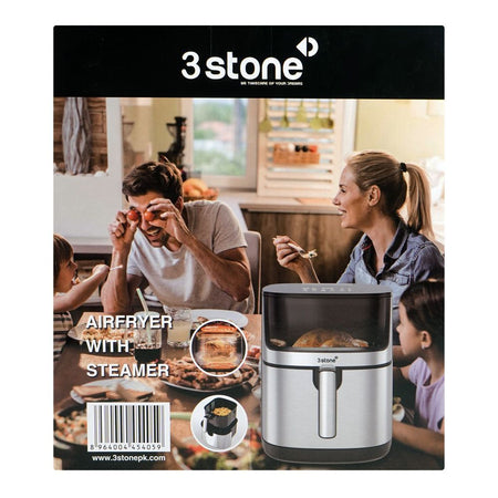 3stone Air Fryer With Steamer, 2000W, 8 Liters, SAFS400 - Image 4