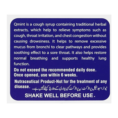 Nutrifactor Qmint Cough Syrup, 120ml - Image 4