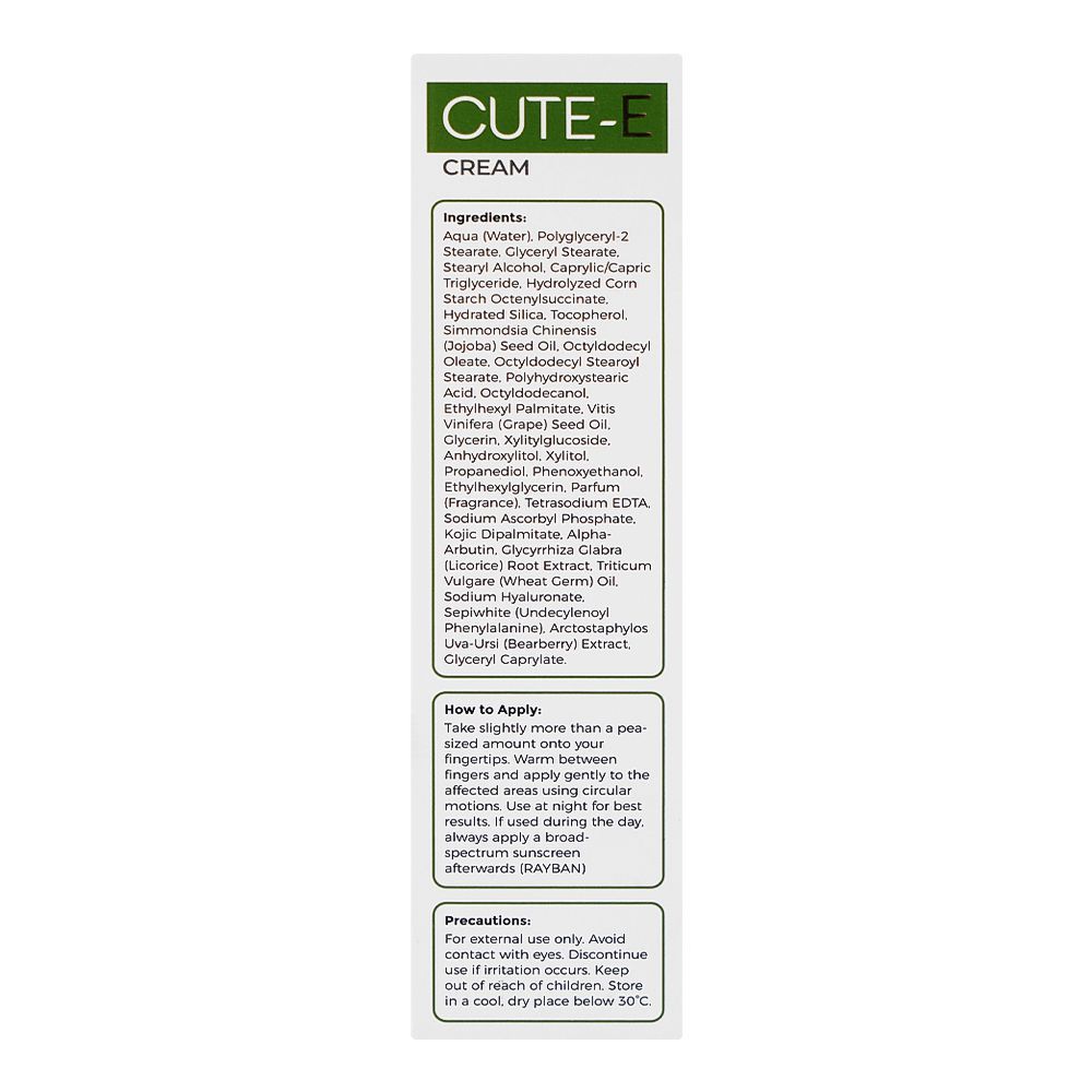 Tulip Health Care Cute-E Cream, For Dark Spot & Uneven Skin Tone, 30g - Image 3
