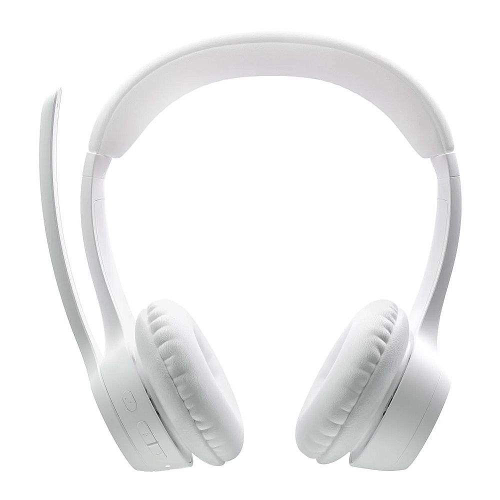 Logitech Zone 300 Wireless Headset With Noise-Canceling Mic, White, 20 Hours Runtime, 981-001418 - Main Image