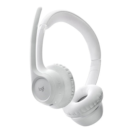 Logitech Zone 300 Wireless Headset With Noise-Canceling Mic, White, 20 Hours Runtime, 981-001418 - Image 3