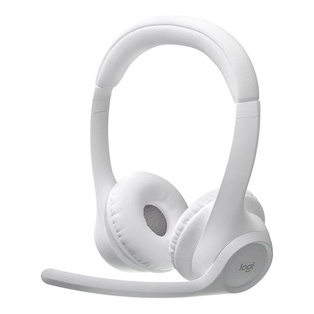 Logitech Zone 300 Wireless Headset With Noise-Canceling Mic, White, 20 Hours Runtime, 981-001418 - Image 4
