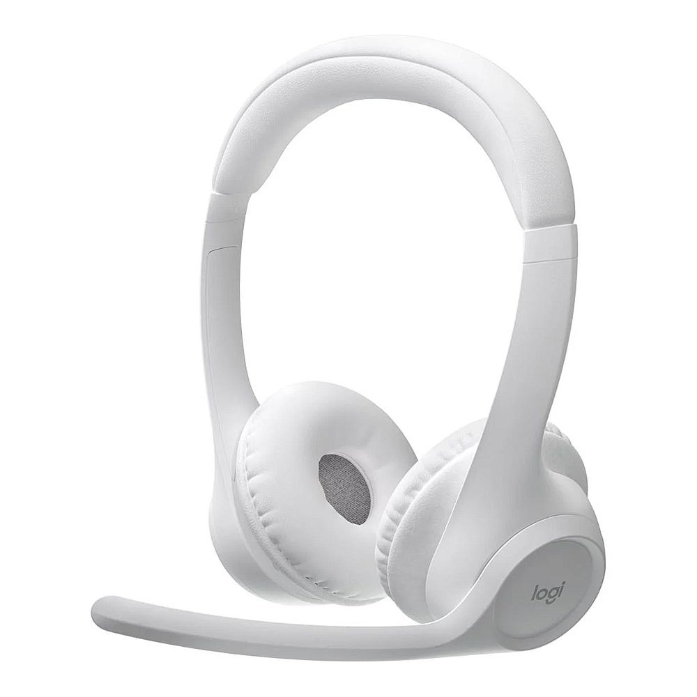 Logitech Zone 300 Wireless Headset With Noise-Canceling Mic, White, 20 Hours Runtime, 981-001418 - Image 4