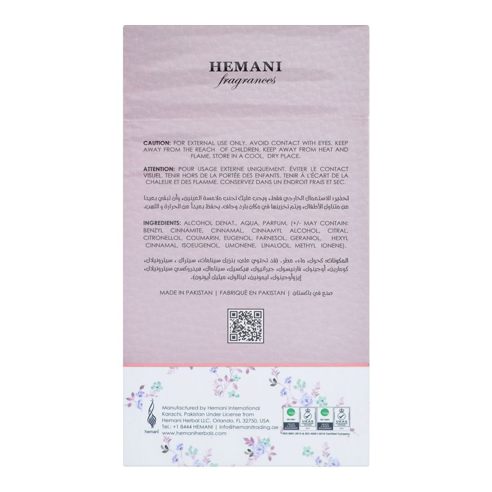 Hemani Jaf Ayesh Angelica, Eau De Parfum, For Women, 100ml - Image 2