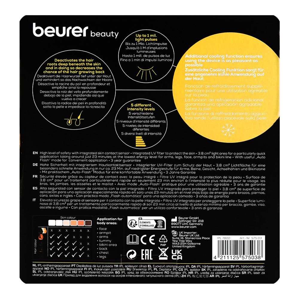 Beurer Cool Pro IPL Hair Removal Device, 1000000 Light Pulses, IPL-7800 - Image 3