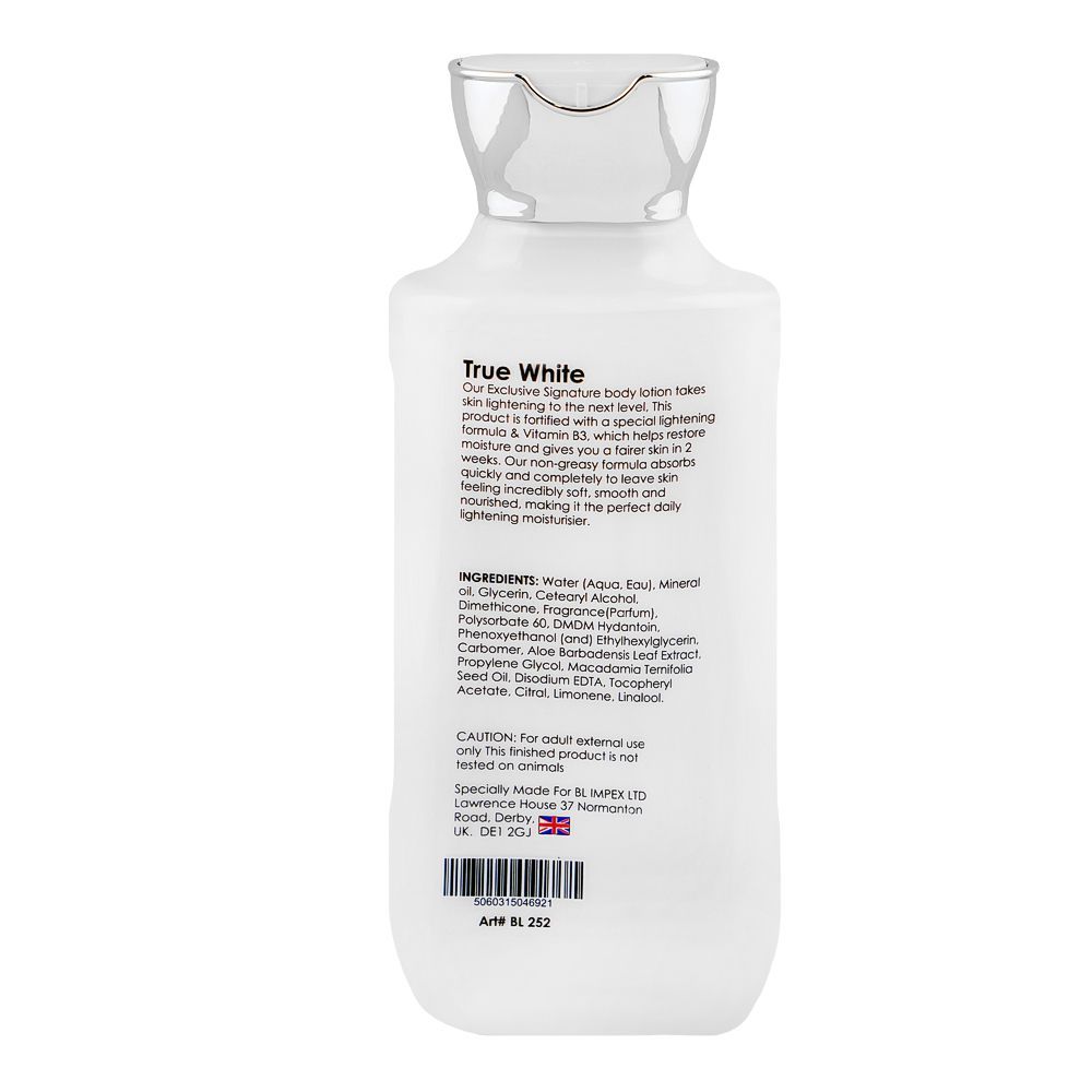 Body Luxuries True White Body Lotion, Bl-252, 230ml - Image 2