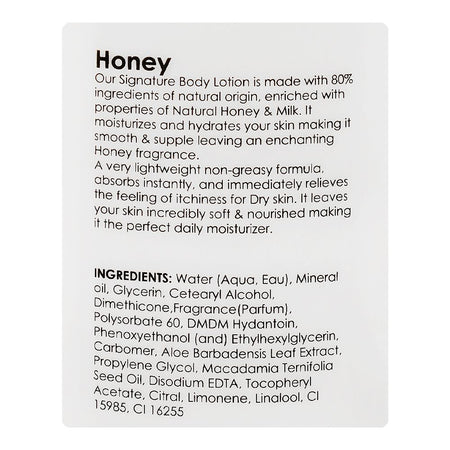 Body Luxuries Honey Body Lotion, Bl-255, 230ml - Image 3