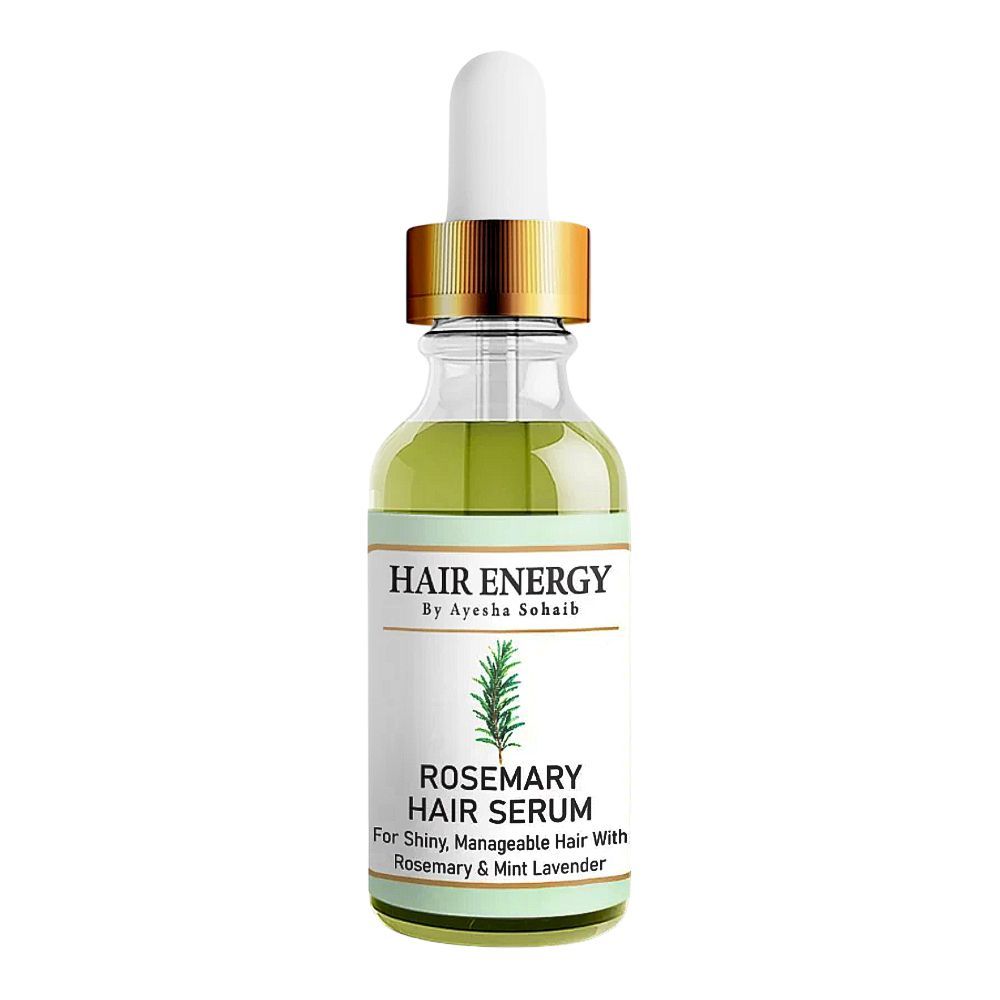 Hair Energy Rosemary & Mint Lavender Hair Serum, For Shiny & Manageable Hair, 30ml - Main Image